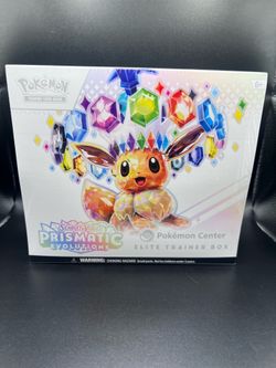 🔥 Pokémon Center Exclusive Prismatic Evolutions ETB – Factory Sealed 🔥