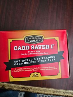 Cardboard Gold Card Saver  200 pack