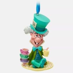 DisneyParks Alice inWonderland Mad Hatter Sketchbook Ornament New In Box
