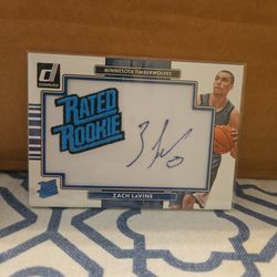 2014/15 Zach LaVine rated rookie autograph