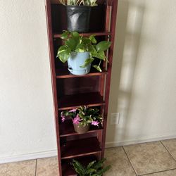 Plants stand folding  51 inches tall  13 inches long 7 inches wide 