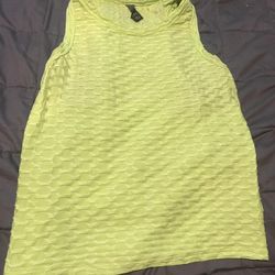Chartreuse Sporty Tank Top