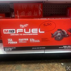 Milwaukee New 71/4” Circular Saw 18M Fuel