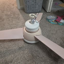 Pink Hunter Fan With Remote
