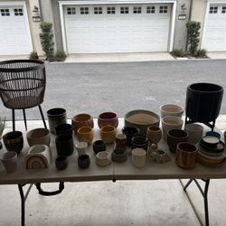 Lot Of Plant Pots - Different Colors & Sizes 
