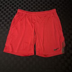 Nike Red Dri Fit Athletic Shorts 