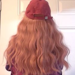 Long Pink Wig/Cap Beautiful 