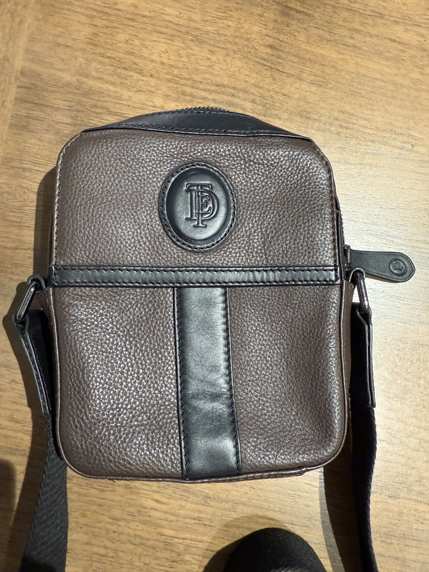 Ted Baker London Men's Leather Crossbody Bag - Brown & Black