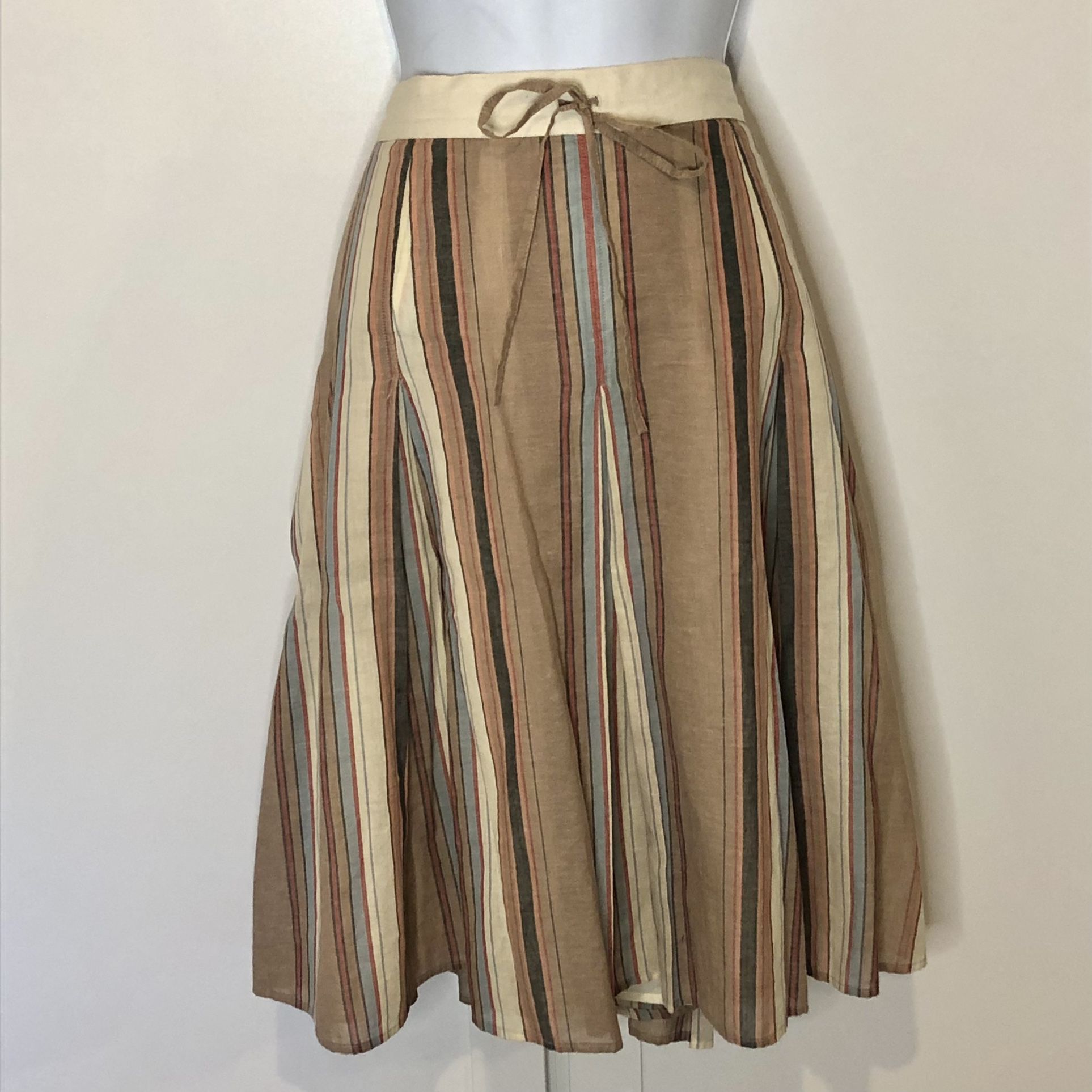 Banana Republic Striped Drawstring Skirt Size 10