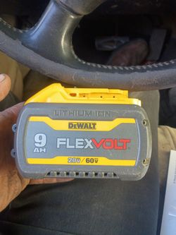 DeWalt flex volt battery 9ah