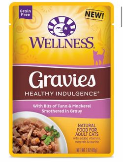 wellness gravies wet cat food 24 pack