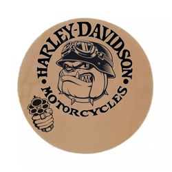 Harley Davidson Bulldog Leather Patch 