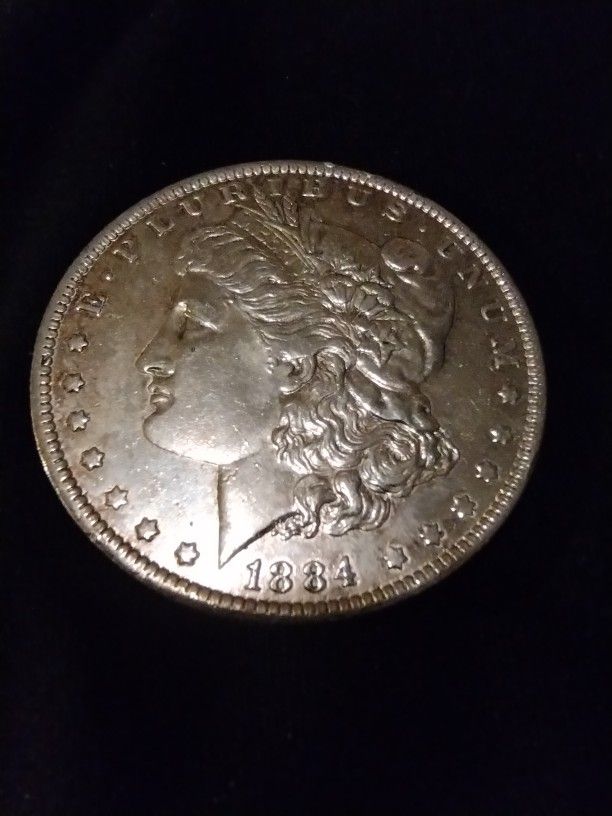 This Is An 1884 O Meeting It Was Minted In New Orleans Silver Dollar In Amazing Shape I Mean Excellent