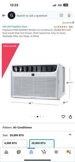 Frigidaire Window Unit 28000 BTU