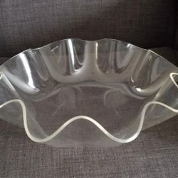 Vintage Acrylic Handkerchief Bowl"