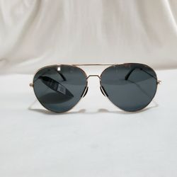 Shady Rays AV-5N Tangle Free Aviator Black Gold POLARIZED Sunglasses New 60mm