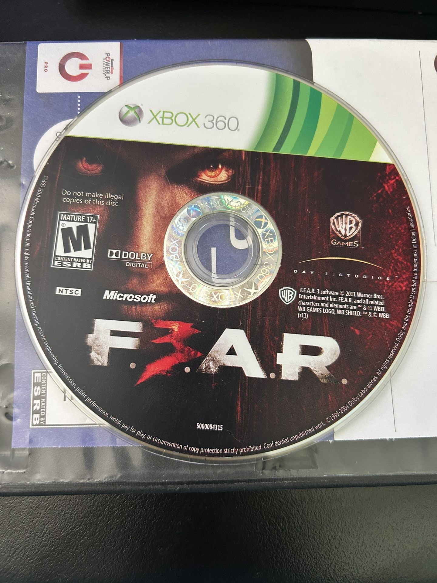 F.E.A.R. 3 Xbox 360