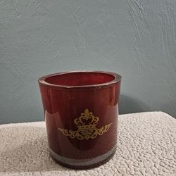 Burgundy Candle Holder For Candle Making Or Home Decor