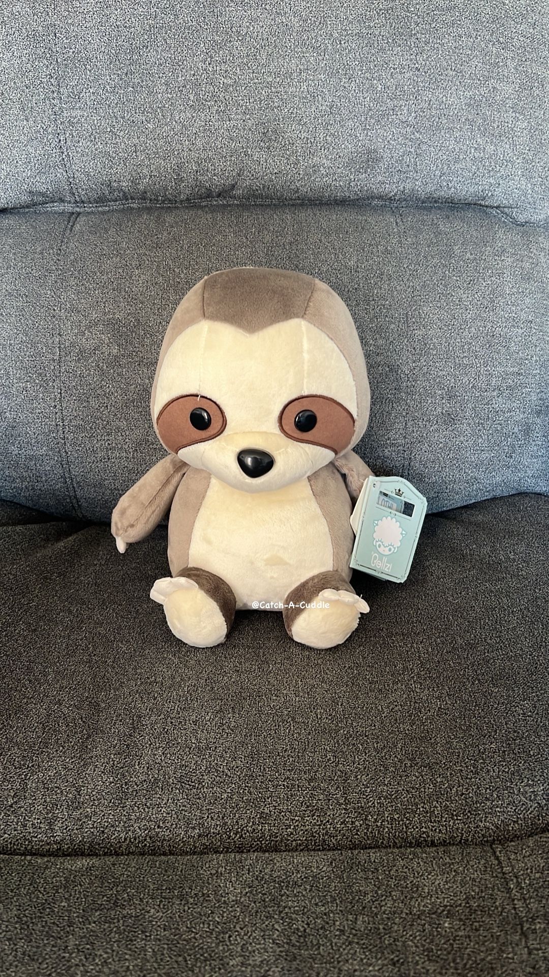 BRAND NEW Bellzi Slothi Plush 10"