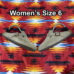 Birkenstock Brown Boston Leather Clog for Women’s Size US 6 Adjustable