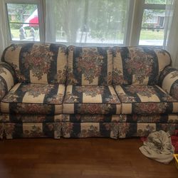 Vintage Couch And Matching Chair 