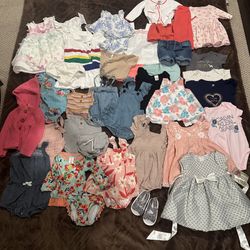 Baby Girl Clothes Bundle! 6-12months. 38 Items!