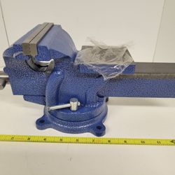 New Bench Vise 5" Jaw Width 7" Jaw Opening w/Anvil & Swivel Base