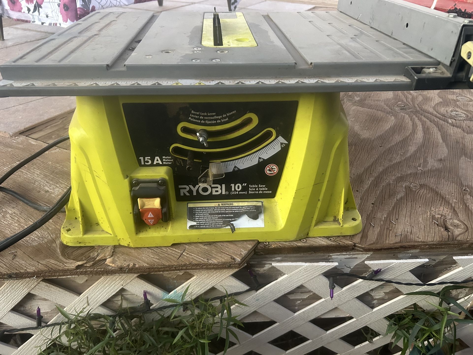 Ryobi 10” Table Saw