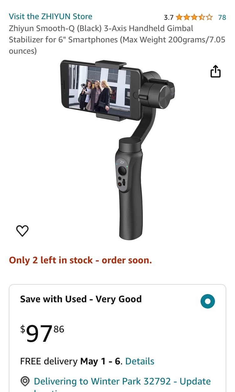 $50 GYMBAL GREAT DEAL LIKE NEW