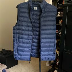 Blue Puffer Jacket / Vest