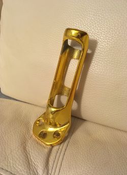 Flagpole bracket - aluminum, gold color