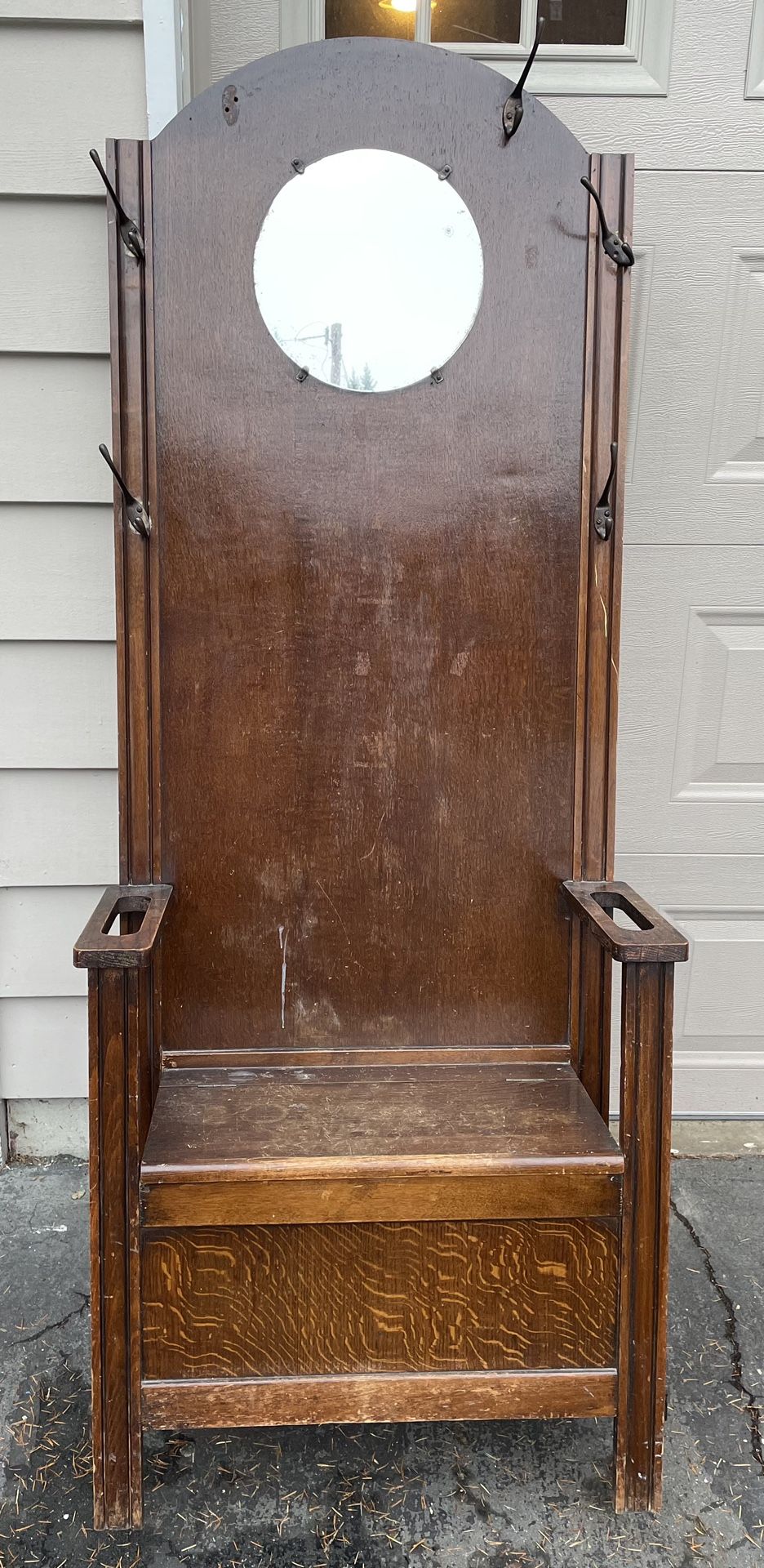 Coat Rack with Bench