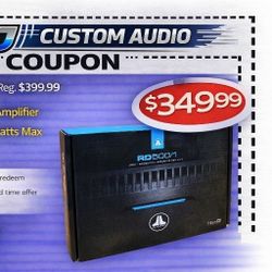 JL Audio RD Power Amplifier 1000 Watts Mono Subwoofer System RD500/1 🚨 Payment Options Available 🚨 No Credit Needed 🚨 