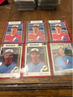 1989 Randy Johnson Rookie Cards Lot of 6 - Donruss, Upper Deck, Fleer