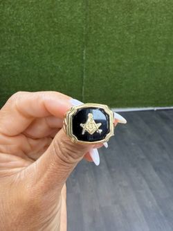 14k Black Stone Ring