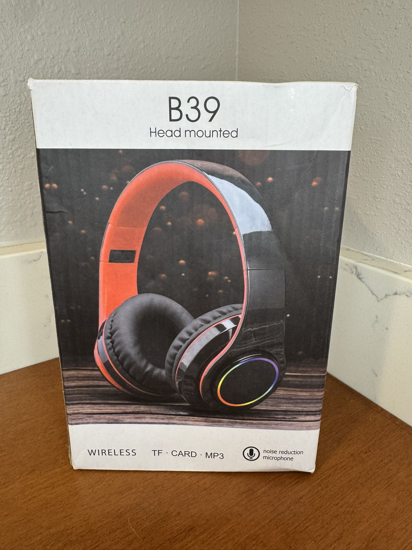 NEW Black Foldable Wireless Bluetooth Headphones