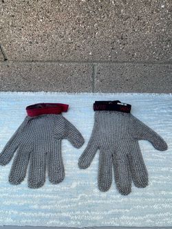 METAL MESH 5 FINGER GLOVES - WORK 2 pcs