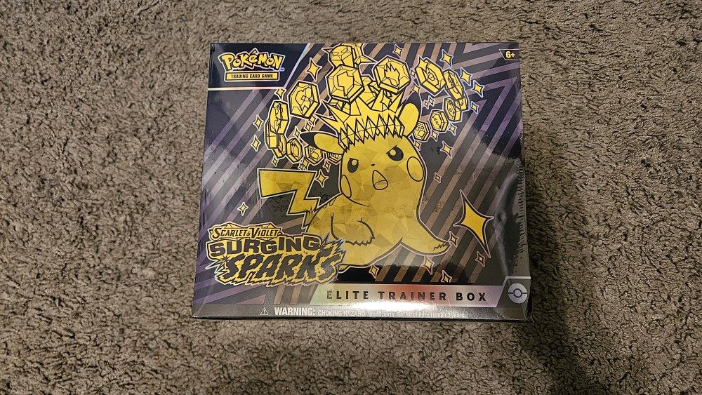 Pokémon Scarlet & Violet Surging Sparks ETB Elite Trainer Box -FACTORY SEALED