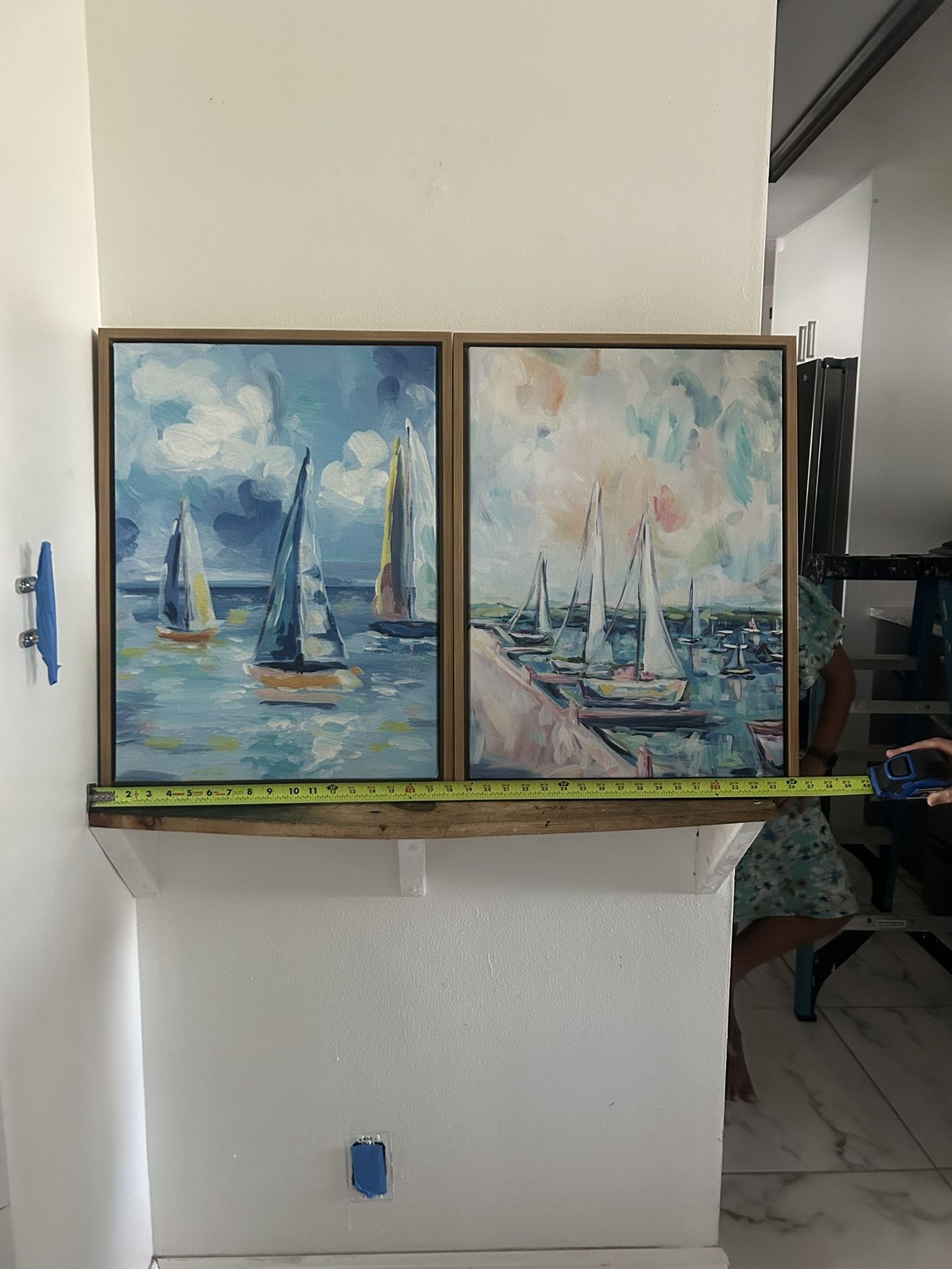 2 Sail Boat Paintings