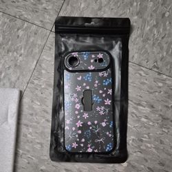Floral Phone Case with Camera Cover