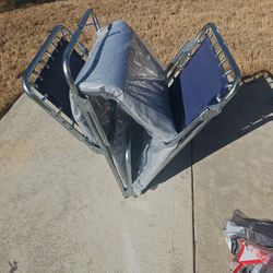 Steel Heavy Duty Folding Cot With Mattress 