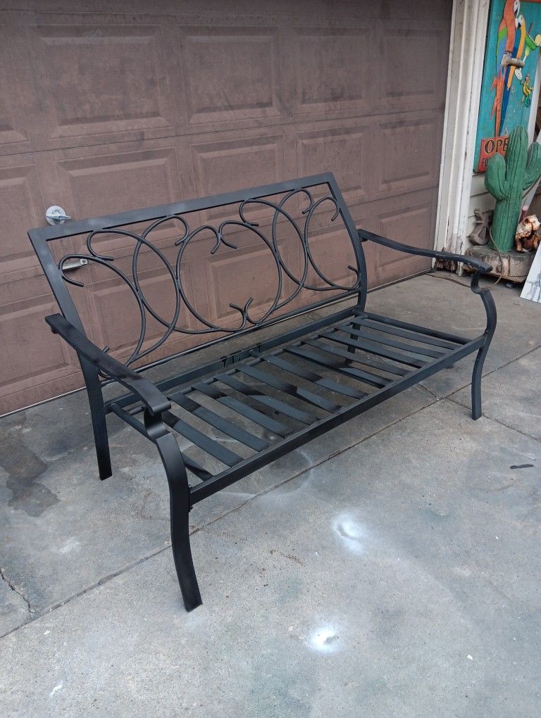 Heavy Duty Steel Outdoor Patio Bench