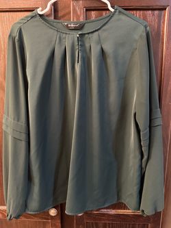 Dark green blouse size large