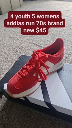 Adidas run 70s 2.0 5 youth 6 womens