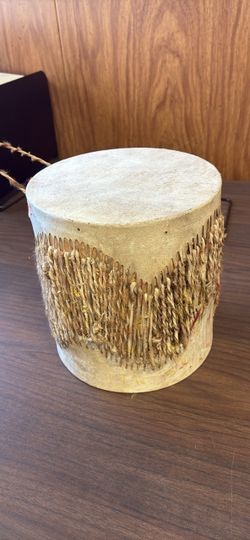 Traditional African-Style Hand Drum – Natural Skin