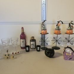 Halloween candles and decorations 