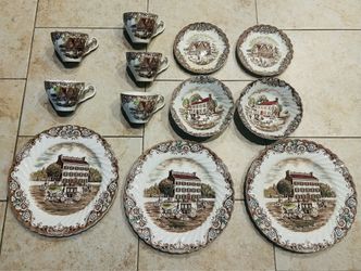 Vintage Johnson Brothers "Heritage Hall" Ironstone Dinnerware for $59 Total