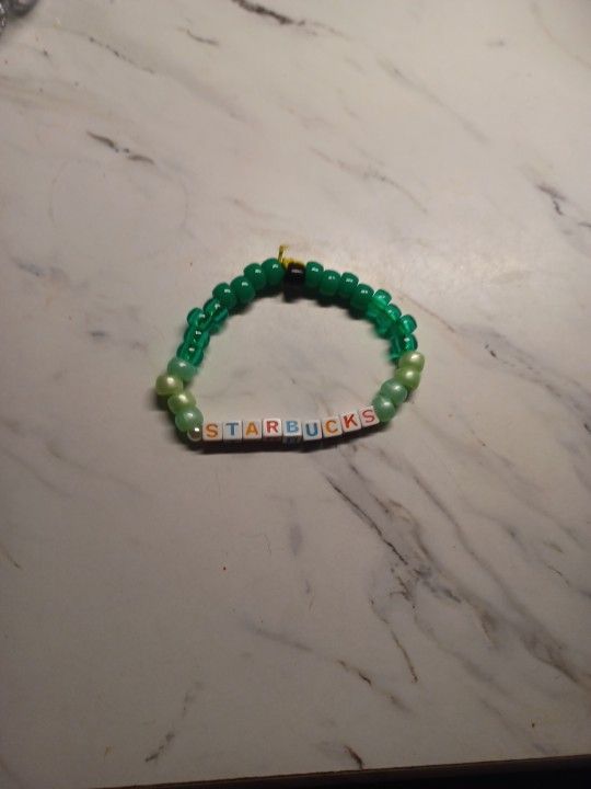 Starbucks Themed Braclelet