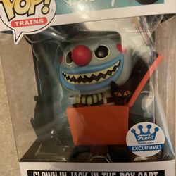 Funko Shop Exclusive Disney Clown In Jack In The Box Cart Pop Train 