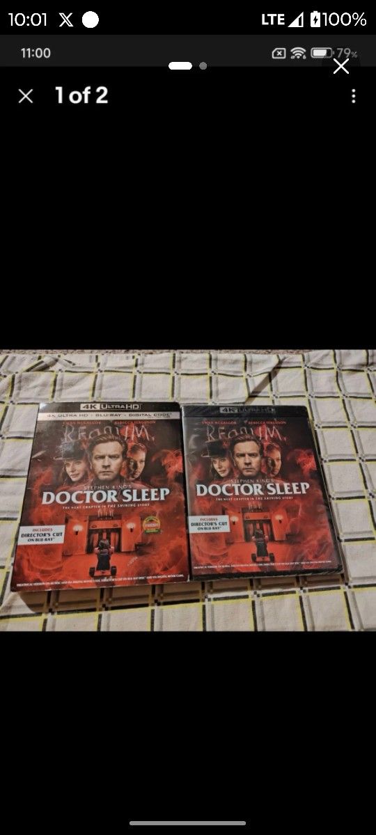 Doctor Sleep OOP 4K ULTRA HD / BLU RAY / DIGITAL CODE WITH SLIPCOVER RARE NEW